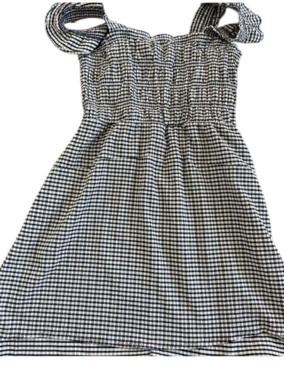 Stylish Black and White Checkered women Dress